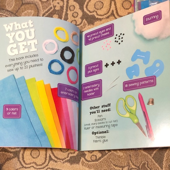 Klutz Sew Mini Cute Things Sewing Kit. Open Box. Contents Unused. - Picture 9 of 11